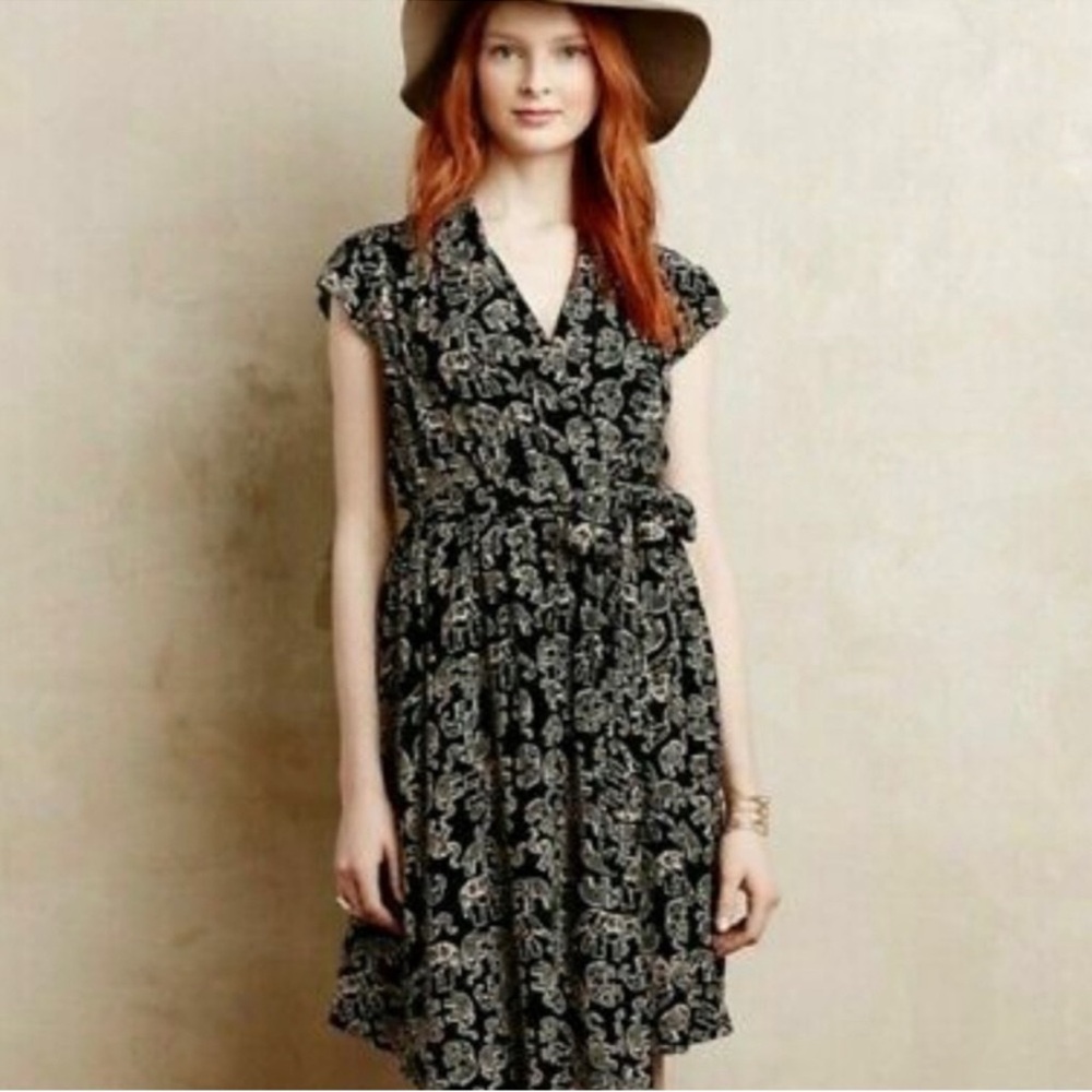 POSTPARTUM OOO LA LA HIGHLY FUNCTIONING DRESS ANTHROPOLOGIE